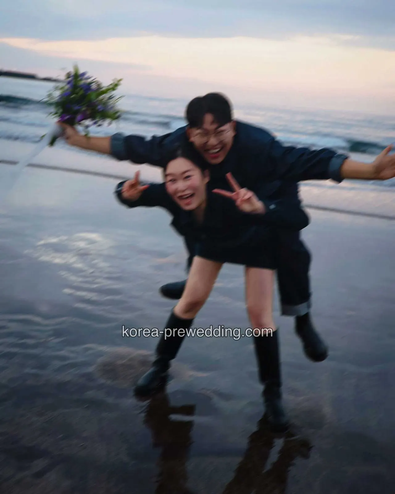 Jeju prewedding photography in natural island scenery